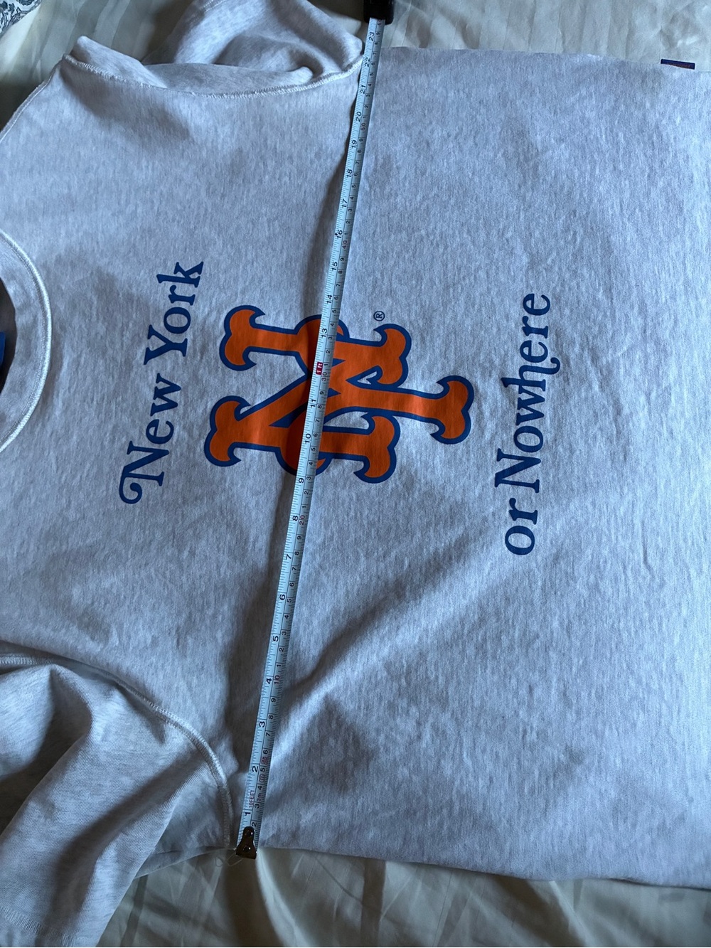 NYON x New Era New York Mets Short Sleeve Tee - Light Gray - Picture 6 of 6